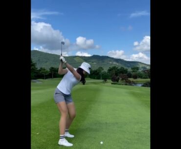 Chae Kyung! Swing !| Golf ladies | Golf lady | Golf Shorts | #Shorts