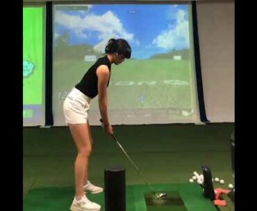 Jo seo young ! Swing! | Golf ladies | Golf lady | Golf Shorts | #Shorts