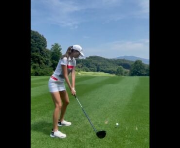 Park jin hee ! full Swing!| Golf ladies | Golf lady | Golf Shorts | #Shorts