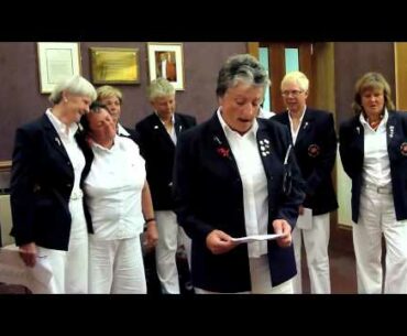 Welsh Seniors' Ladies Golf  Team - Sing