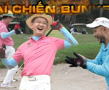 Golfer Đinh Minh và Long Vũ xới tung các hố cát tại Hố #1 sân golf Tràng An #PARPARSHOW