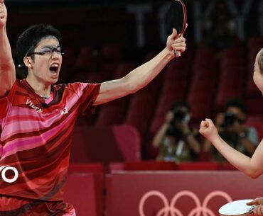 Japan pulls the HUGE upset to deny China's table tennis sweep | Tokyo Olympics | NBC Sports