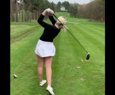 Nice round of 18 today ⛳️ #golf #shorts #girlgolf #golfswing   | GOLF#SHORT