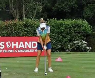 Amy Boulden golf swing (mid-iron), ISPS Handa Ladies European Masters 2015