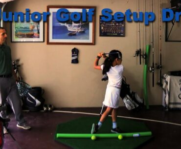 Junior Golf Setup Drill || Golf Tips