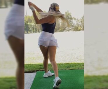 Amazing Golf Swing you need to see | Golf Girl awesome swing | Golf shorts | Lauren Pacheco