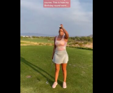 Beauty golf cart girl Cassie Holland ❤️❤️ #golf #shorts #golfgirl      | GOLF#SHORT