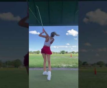 Amazing Golf Swing you need to see | Golf Girl awesome swing | Golf shorts | Bri Teresi