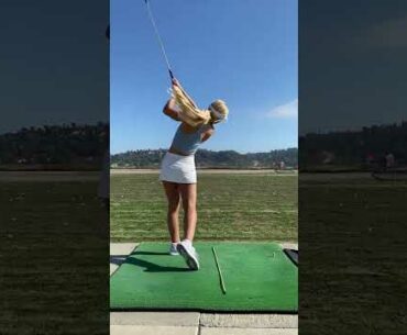 Amazing Golf Swing you need to see | Golf Girl awesome swing | Golf shorts | Alisa Diomin