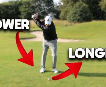 Swing SLOWER but hit the golf ball FURTHER!!! All the best players do THIS