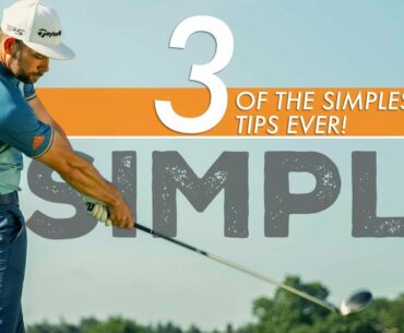 3 OF THE SIMPLEST GOLF TIPS EVER!