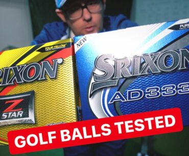GOLF BALLS TESTED SRIXON Z STAR AND AD333