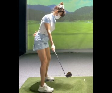 Park Taeeun Korean Female Golfer Swing| Golf ladies | Golf lady | Golf Shorts | #Shorts