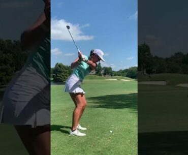 Amazing Golf Swing you need to see | Golf Girl awesome swing | Golf shorts | Amber Bosworth