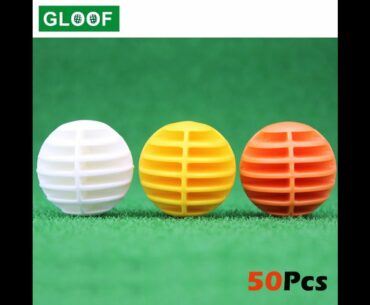 50Pcs=10Set Golf Balls Synthetic Rubber Toy Ball Home Golf Practice Ball Beginner Golf Balls Golf