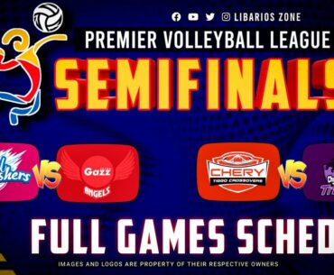 PVL 2021 OPEN CONFERENCE SEMI FINALS FULL GAMES SCHEDULE | #PVL2021