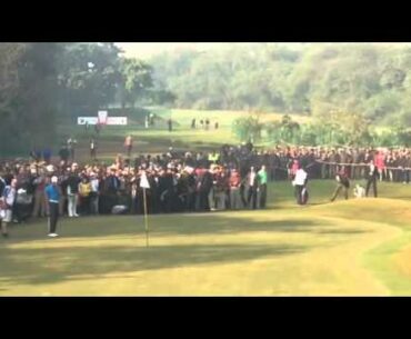 Tiger Woods 5th hole Birdie @ The Delhi Golf Club