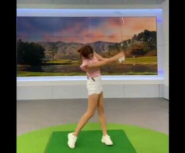 Go Kyung-min Swing! | Golf ladies | Golf lady | Golf Shorts | #Shorts