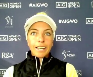 Sophia Popov 2021 AIG Womens' Open Tuesday Press Conference