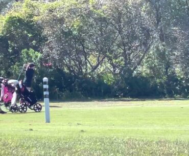 Destin Lady Marlins golf vs Davidson Middle Camryn shoots even round