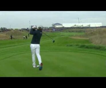 Brooks Koepka hits a woman in the eye with a golf ball at the Ryder Cup