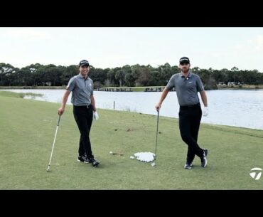 Collin Morikawa & Matthew Wolff Water Skipping Challenge | TaylorMade Golf