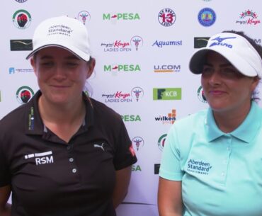 Michelle Thompson & Kelsey Macdonald Interview Round 2 | Magical Kenya Ladies Open 2019