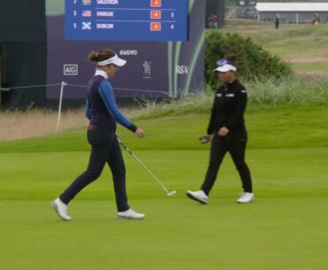 Harigae and Hall share one-shot lead | AIG Women's Open | Golf LET British Open | HM Sport