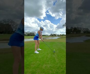 Amazing Golf Swing you need to see | Golf Girl awesome swing | Golf shorts | Karin Hart