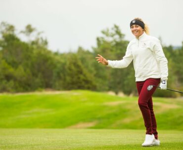 Pauline Roussin Bouchard looks back on a rollercoaster round which sees her finish on -1