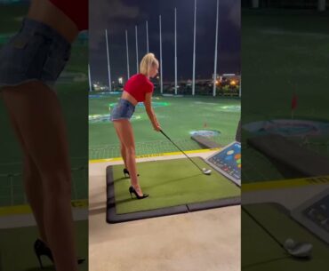 Hottest Model and Golf Girl Bri Teresi Plays Golf | #Golf #Shorts