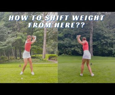 WEIGHT SHIFT IN THE GOLF SWING- HOW; WHEN AND HOW MUCH!