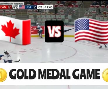 FULL 3-ON-3 OVERTIME Canada v USA - Gold Medal (2021 IIHF Womens Hockey)  + CELEBRATION/ANTHEM