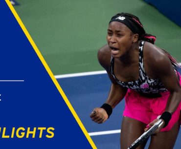 Coco Gauff vs Magda Linette Highlights | 2021 US Open Round 1