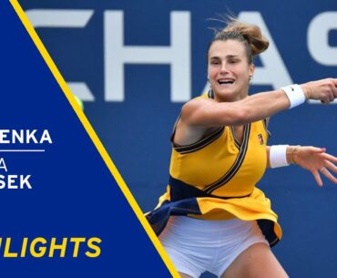 Tamara Zidansek vs Aryna Sabalenka Highlights | 2021 US Open Round 2