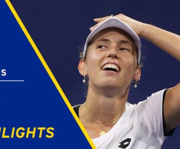 Elise Mertens vs Ons Jabeur Highlights | 2021 US Open Round 3