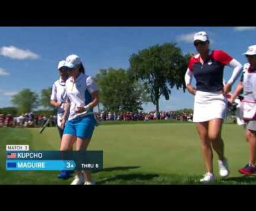 Solheim Cup 2021 Single Match Leona Maguire Vs. Jennifer Kupcho Highlights