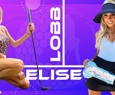 Pro Golfer Elise Lobb playing golf