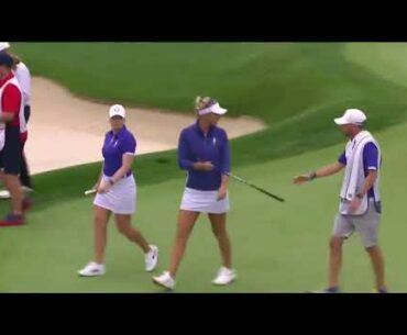 Match 1 Highlights Nordqvist Castren vs  Kang Ernst 2021 Solheim Cup