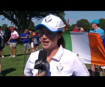 Solheim Cup 2021 Interview Leona Maguire Winner