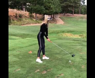 Golf girl leggings #golfswingbasics #pgatour #golfshots #lpga #golflife #gmgolf