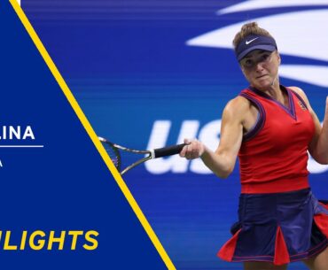 Elina Svitolina vs Simona Halep Highlights | 2021 US Open Round 4