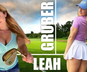 Hot Golfer Leah Gruber Golf Swing | Golf Channel 2021