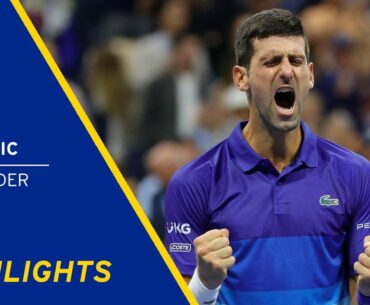 Novak Djokovic vs Alexander Zverev Highlights | 2021 US Open Semifinal