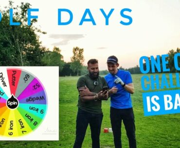 GOLF DAYS - ONE CLUB CHALLENGE IS BACK !  What a finish ! Little Channels Golf Course Vlog