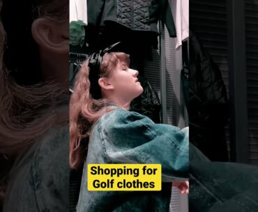 Shopping for designer golf clothes and being crazy