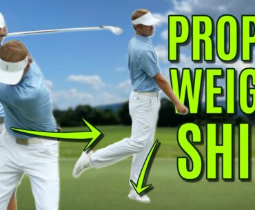 GOLF: Proper Weight Shift In The Golf Swing | Pure Your Irons