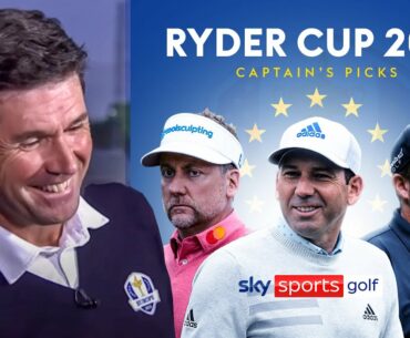 Padraig Harrington explains his Team Europe 'Captain's Picks' for the 2021 Ryder Cup