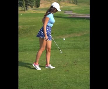 But you sure are adorable trying!❤️ ❤️❤️ #golf #shorts #golfgirl      | GOLF#SHORT