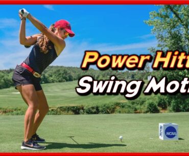LPGA Power Hitter "Maria Fassi" Amazing Driver Iron Swing & Slow Motions